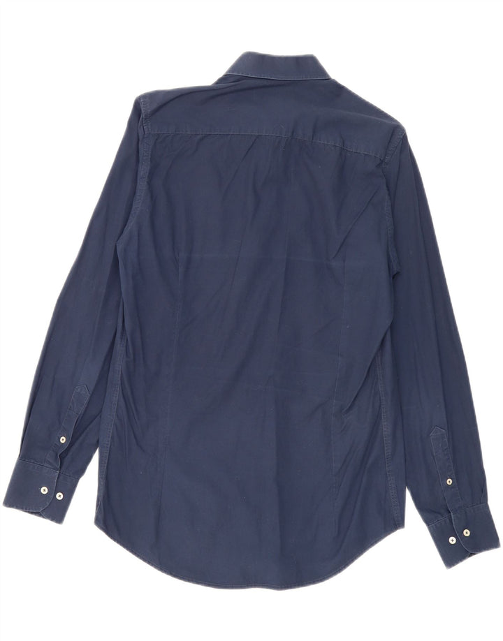Cămașă Trussardi pentru bărbați Mărimea 39/40 Bumbac bleumarin mediu