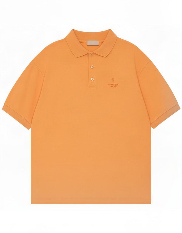 Trussardi Tricou Polo XL Portocaliu Bumbac