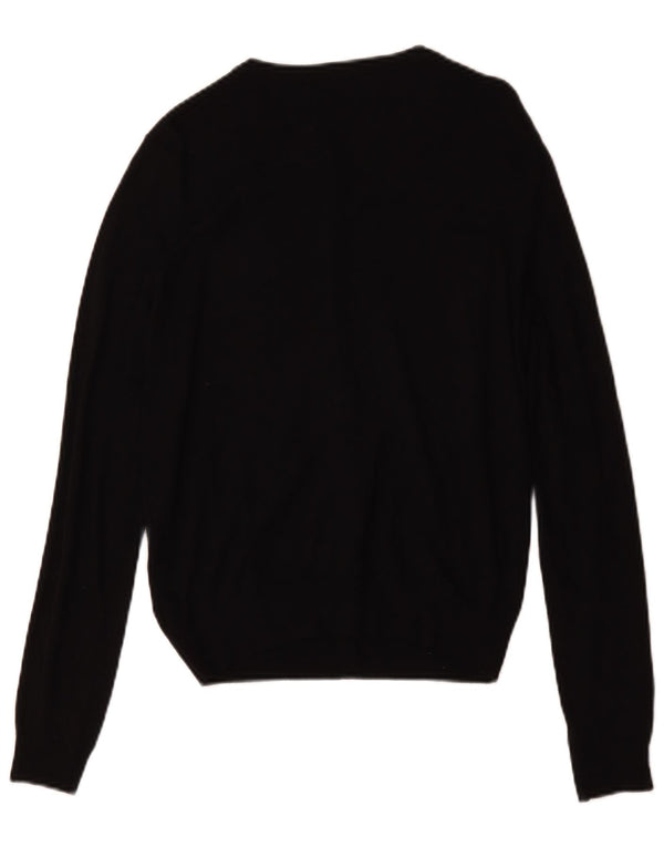 Pulover cardigan pentru femei Marks & Spencer UK 12 Medium Black Viscose