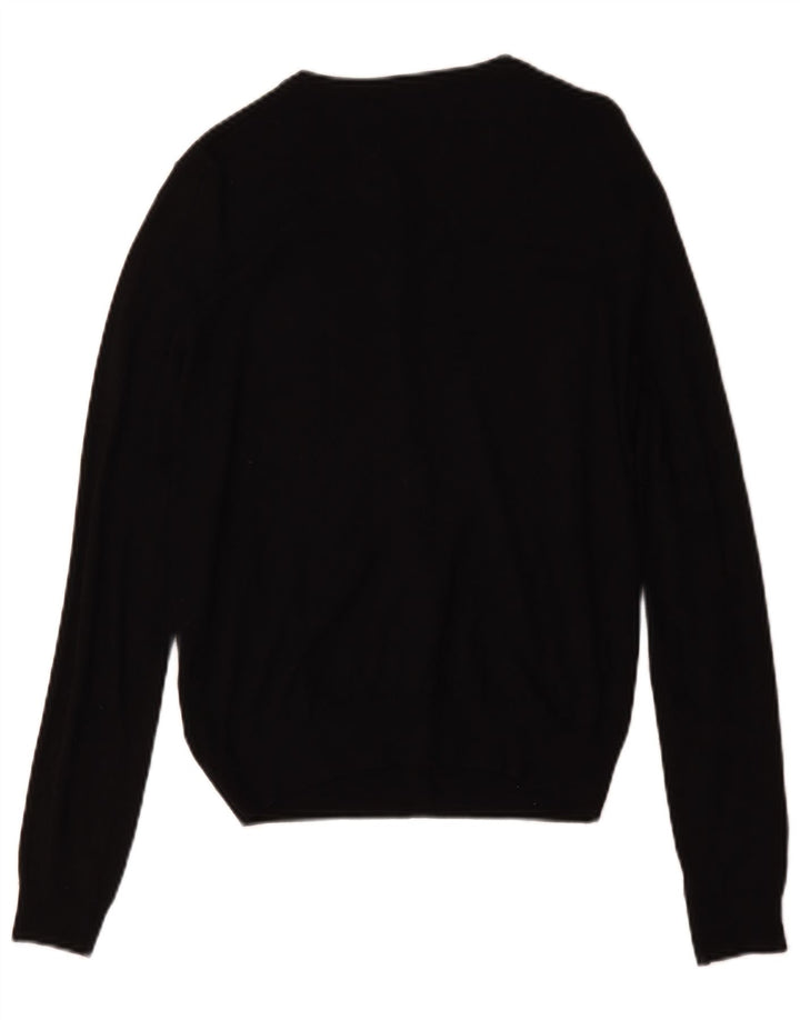 Pulover cardigan pentru femei Marks & Spencer UK 12 Medium Black Viscose