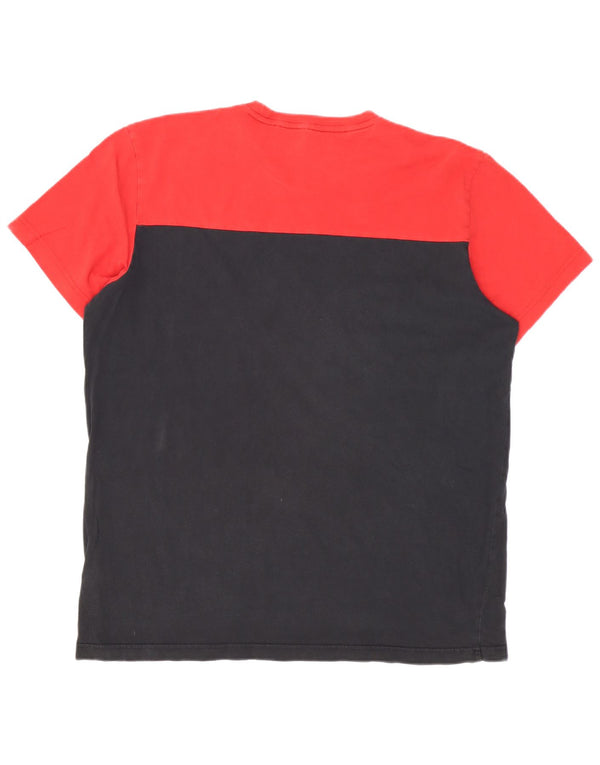 Tricou grafic pentru bărbați Adidas Top XL, roșu, bumbac color bloc