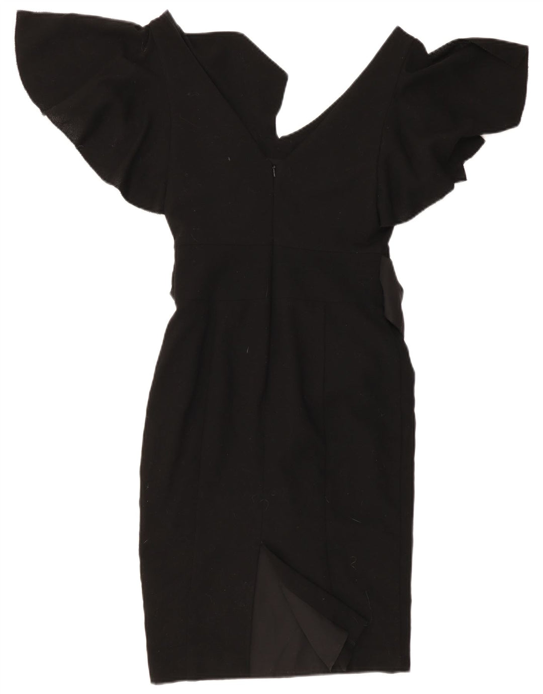 Rochie Ted Baker pentru damă, modelată, mărimea 1 XS, lână neagră