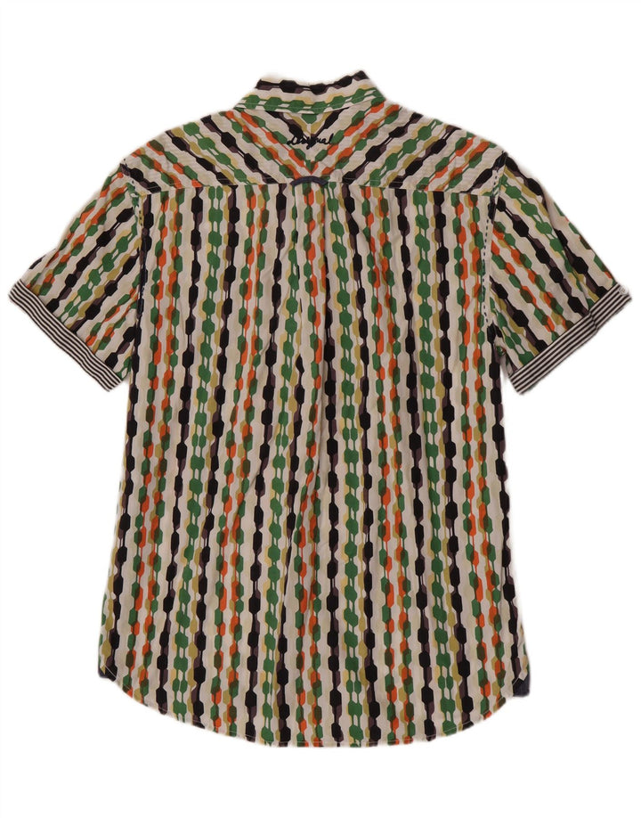 Cămașă Desigual pentru bărbați, cu mânecă scurtă, cu formă regulată, mare, multicoloră, geometrică