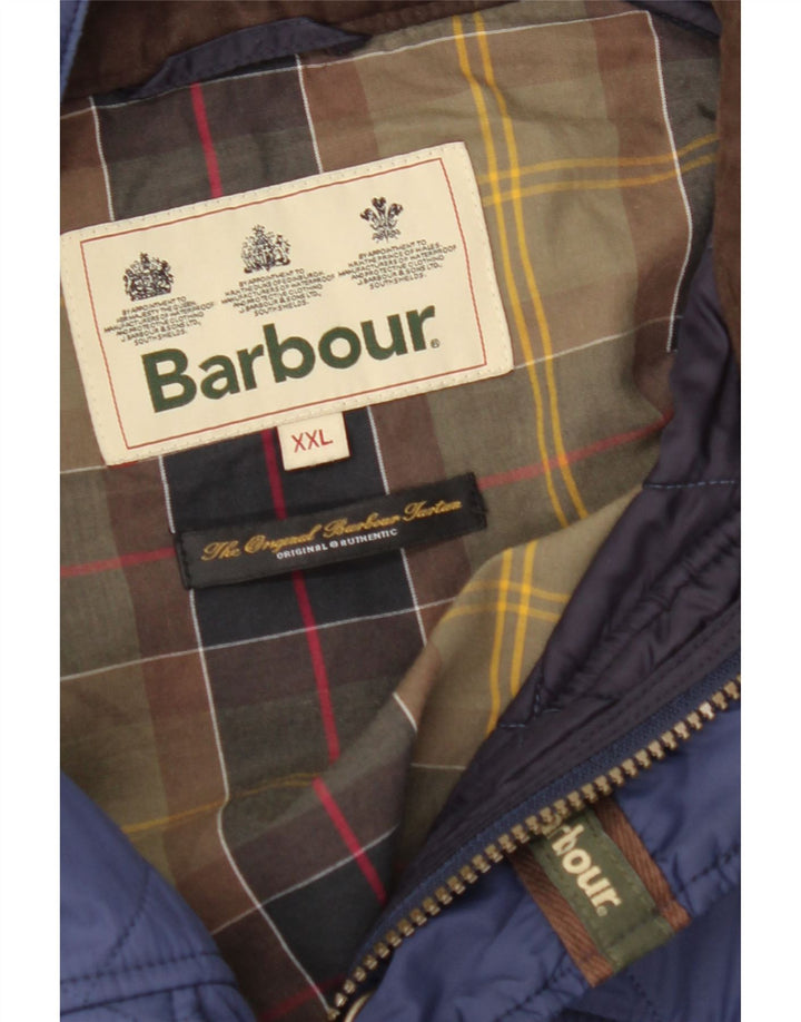 Jachetă matlasată pentru bărbați BARBOUR UK 44 2XL Albastru