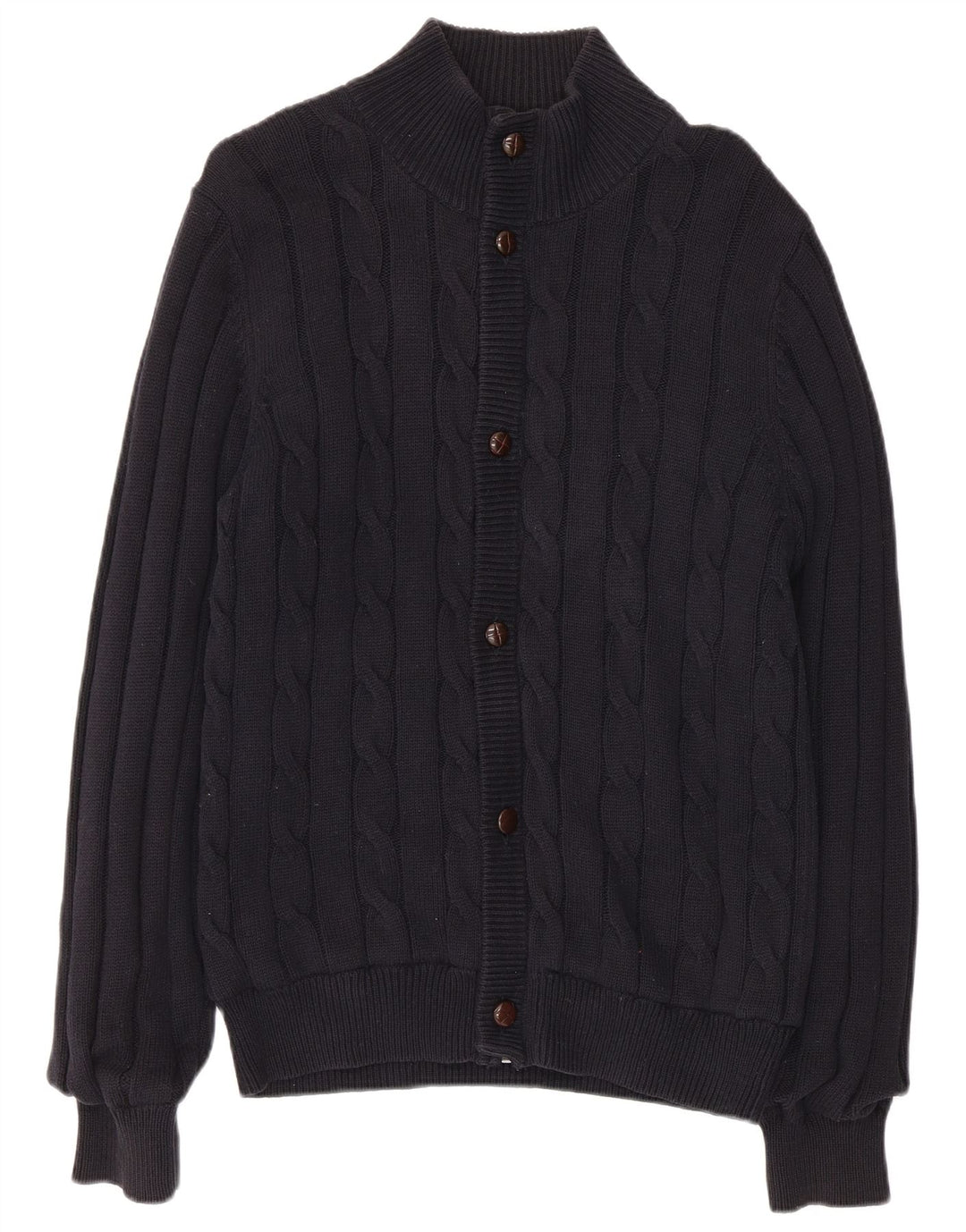 Pulover cardigan pentru bărbați Marks & Spencer, Blue Harbour, mic din bumbac bleumarin