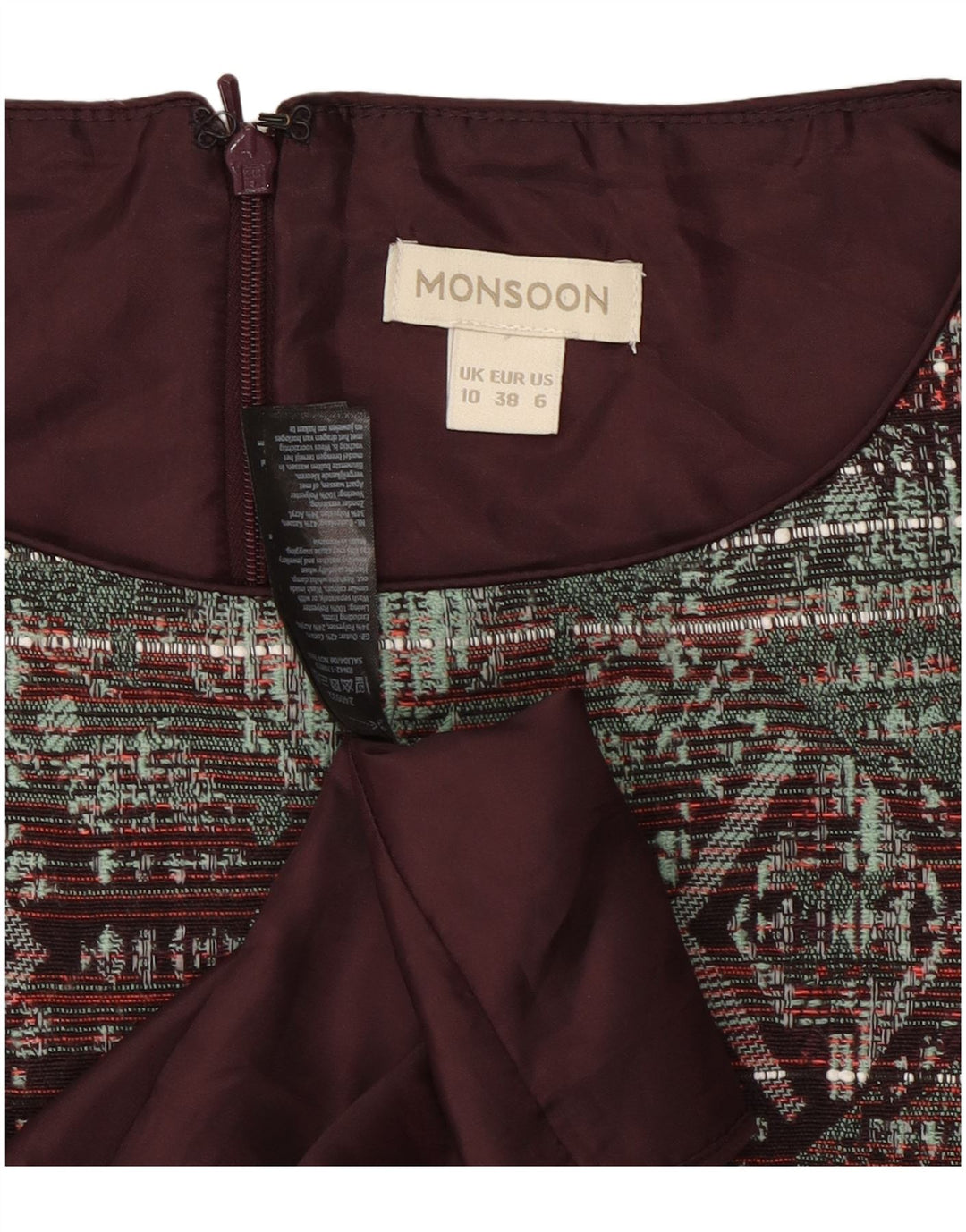 Rochie schimbătoare pentru femei Monsoon UK 10, mică, multicoloră, geometrică