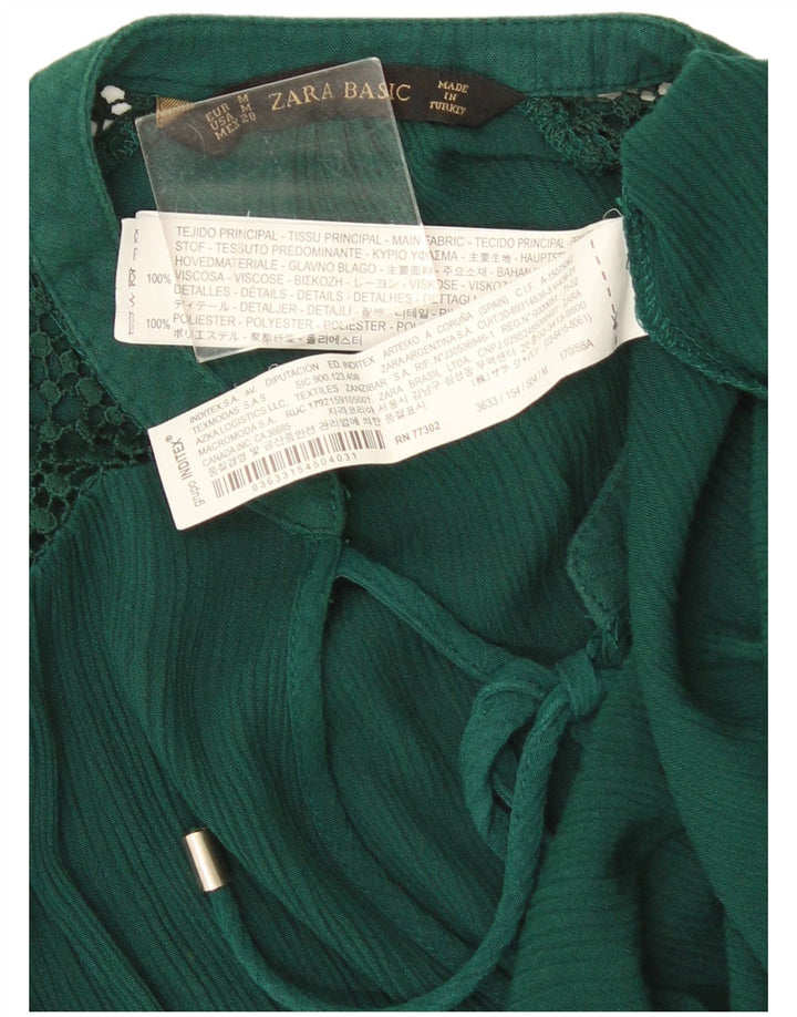 Rochie femeie Zara Shift UK 14 Medium Green Viscose