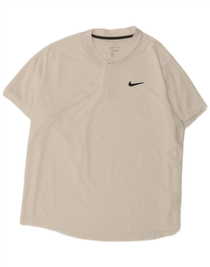Tricou NIKE Dri Fit Standard Fit Top XL Poliester alb