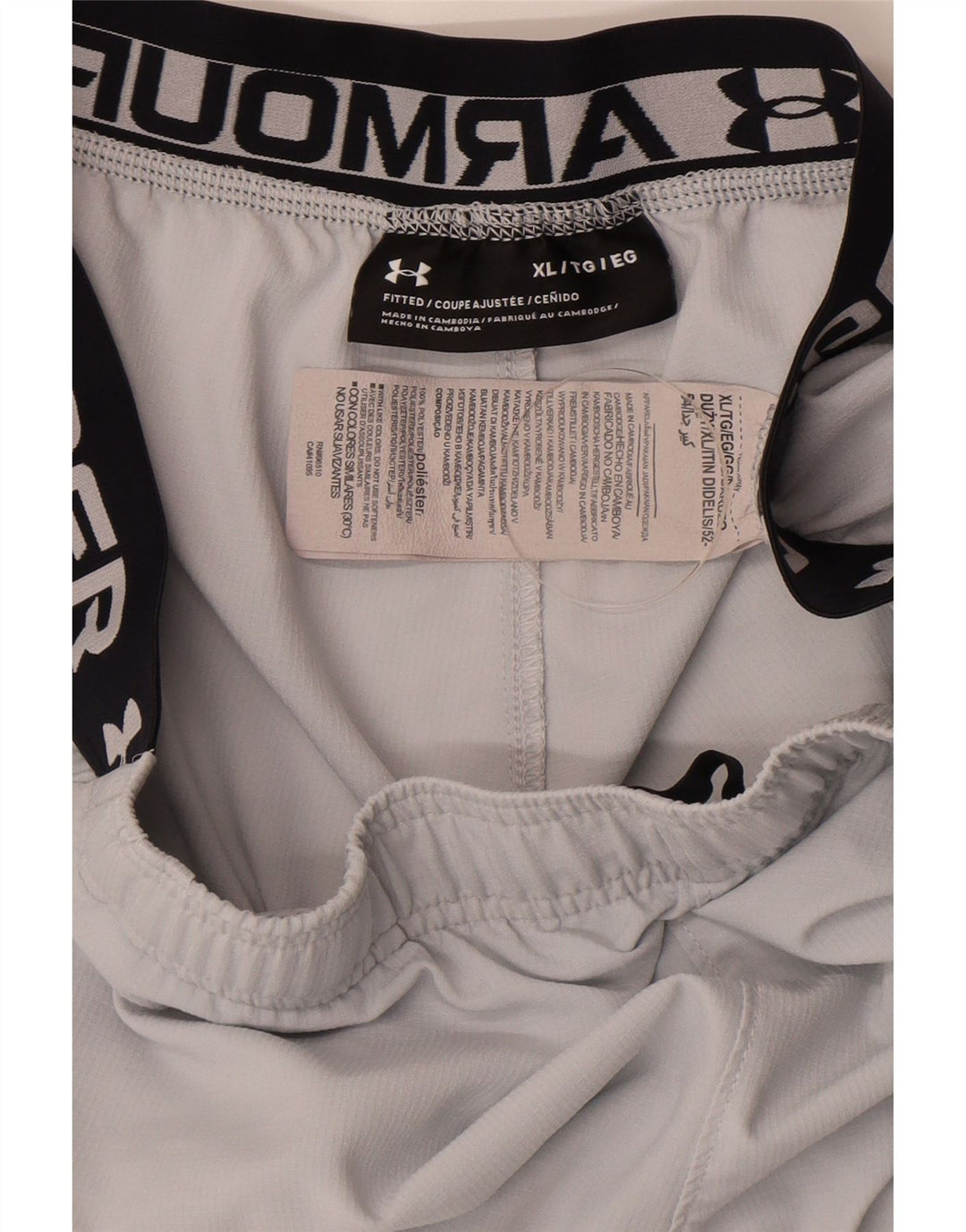 Pantaloni scurți de sport grafic pentru bărbați Under Armour XL, alb, poliester