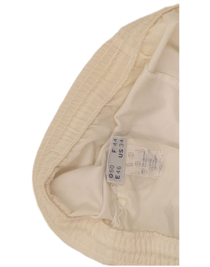 Sergio Tacchini Pantaloni scurți sport grafic pentru bărbați EU 50 Poliester alb mediu