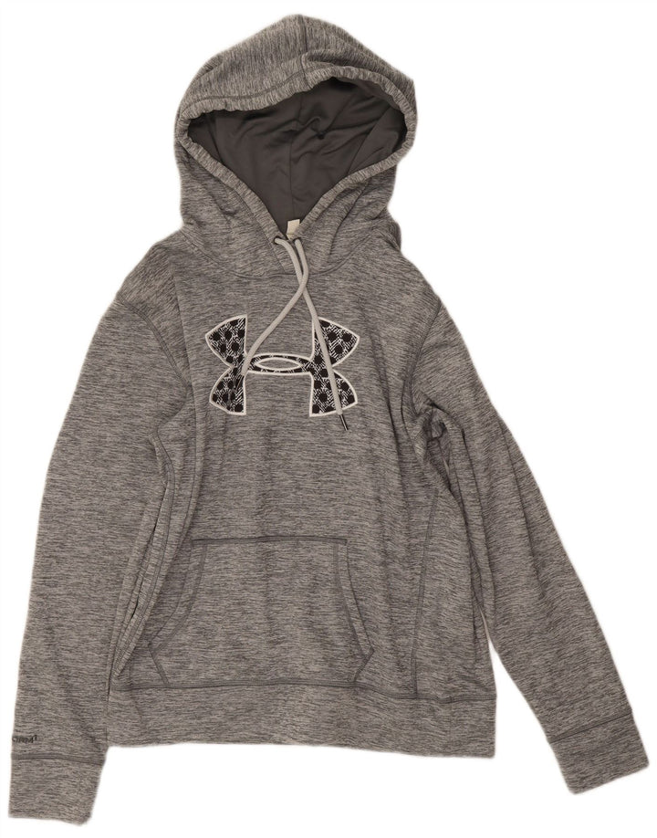 Pulover Under Armour pentru damă, cu grafică, UK 14, poliester, gri mediu