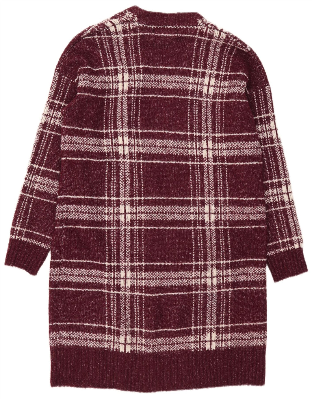 Pulover cardigan cu paragate pentru femei Marks & Spencer UK 12 Burgundy mediu