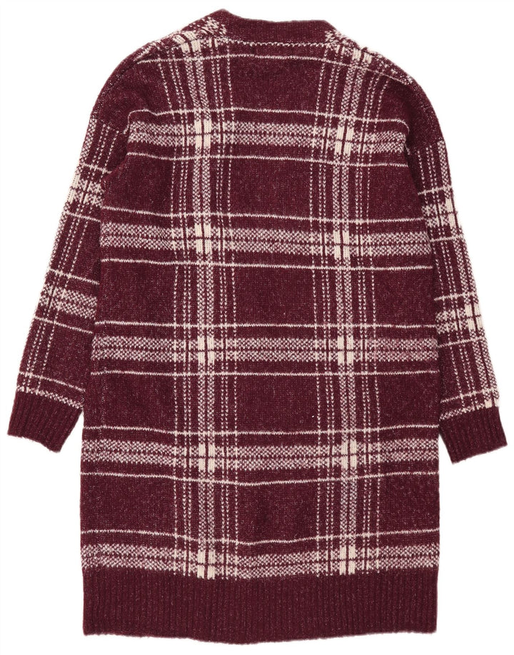Pulover cardigan cu paragate pentru femei Marks & Spencer UK 12 Burgundy mediu