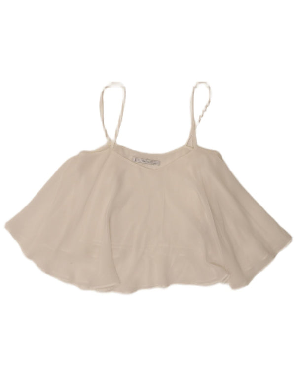 Top Trafaluc pentru femei Zara UK 6 XS Alb