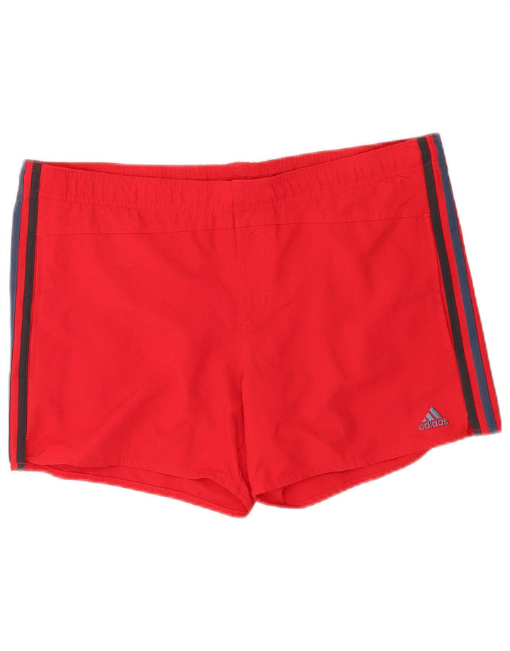 Pantaloni scurți sport pentru bărbați Adidas, nailon roșu mediu