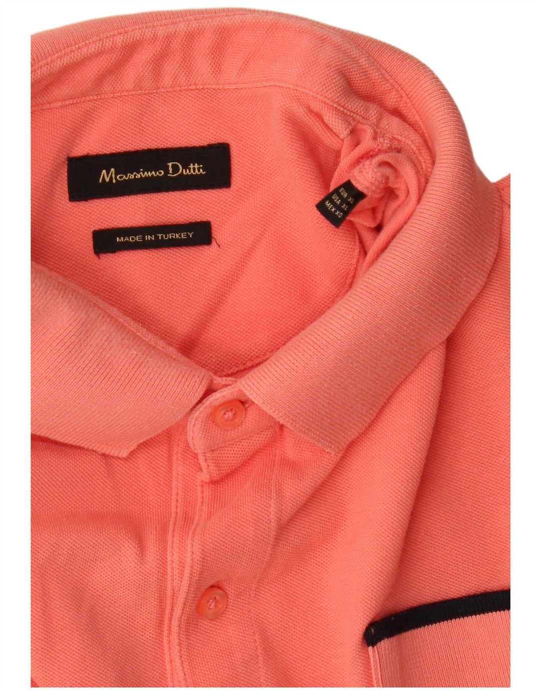 MASSIMO DUTTI Tricou Polo Slim Fit XL Portocaliu pentru bărbați