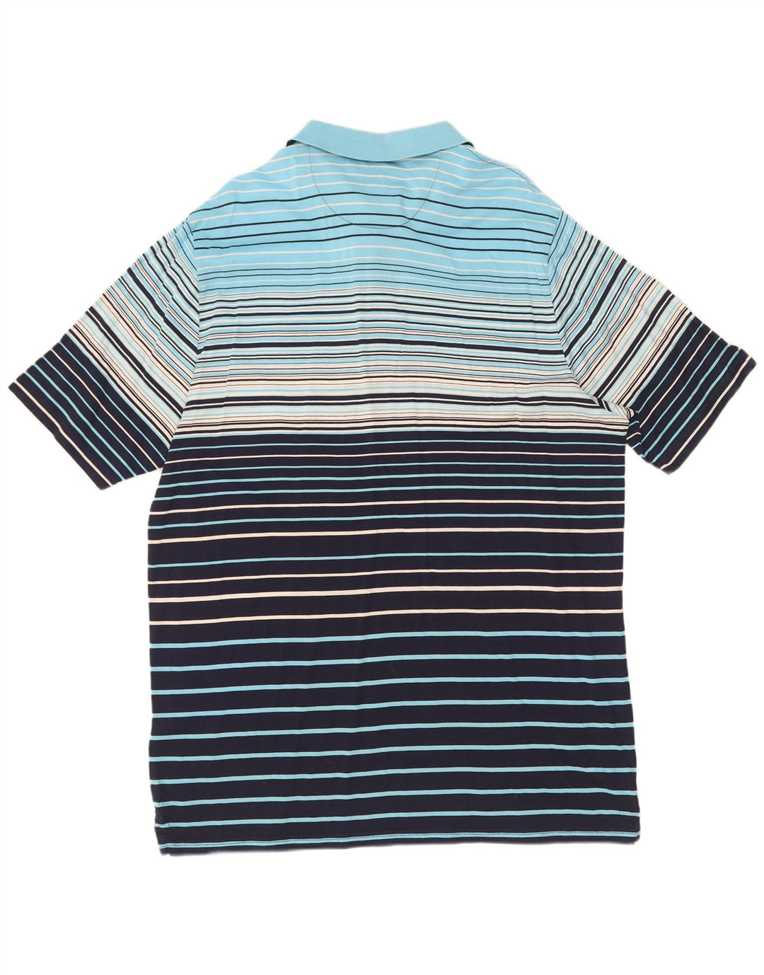 Tricou polo pentru bărbați Marks & Spencer XL, bumbac cu dungi albastre