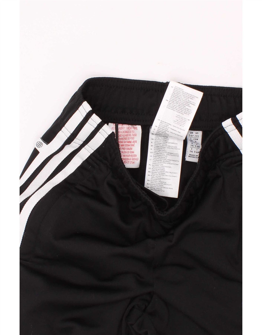 Adidas Băieți Pantaloni Trening Pantaloni Joggeri 5-6 Ani Poliester Negru