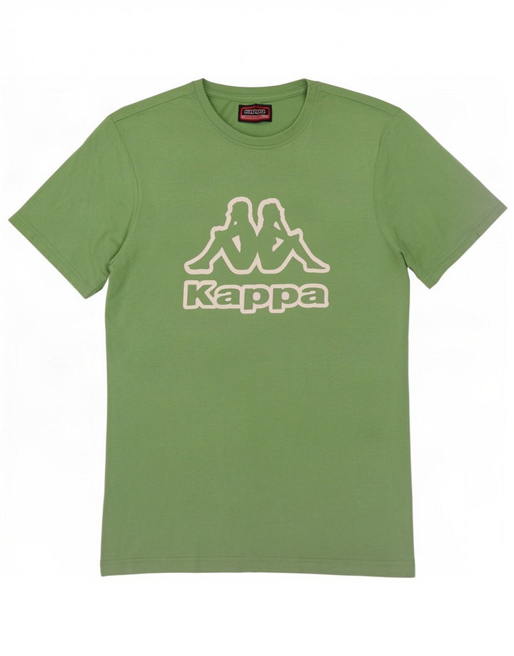Tricou grafic pentru bărbați Kappa Top din bumbac verde mediu