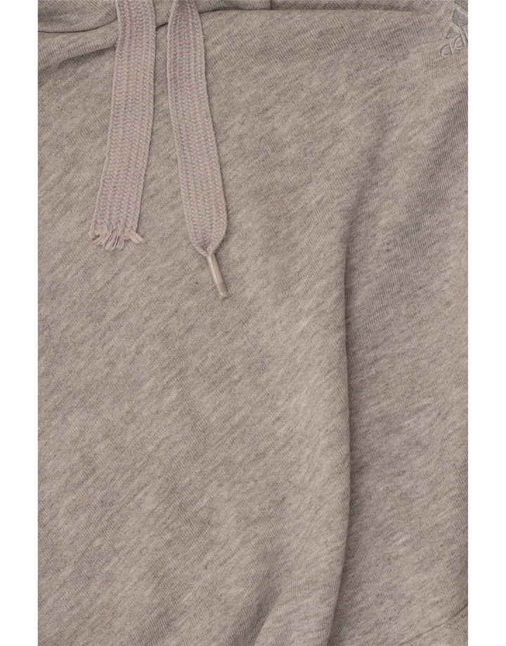Pulover Adidas pentru bărbați, bumbac cu pete, gri mediu