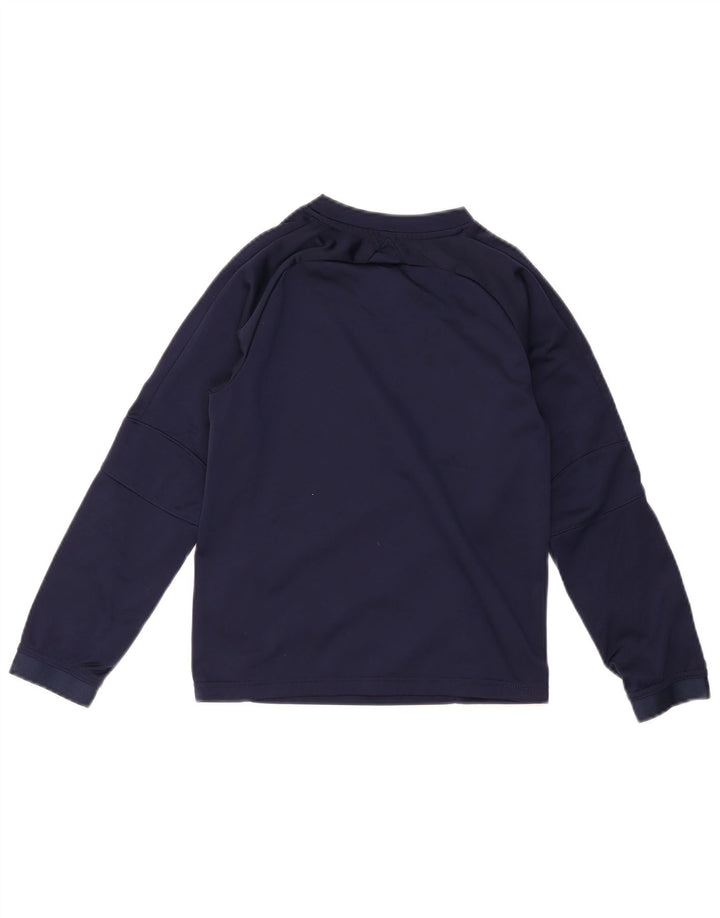 Top pentru băieți Puma cu mânecă lungă 9-10 ani, bleumarin, poliester