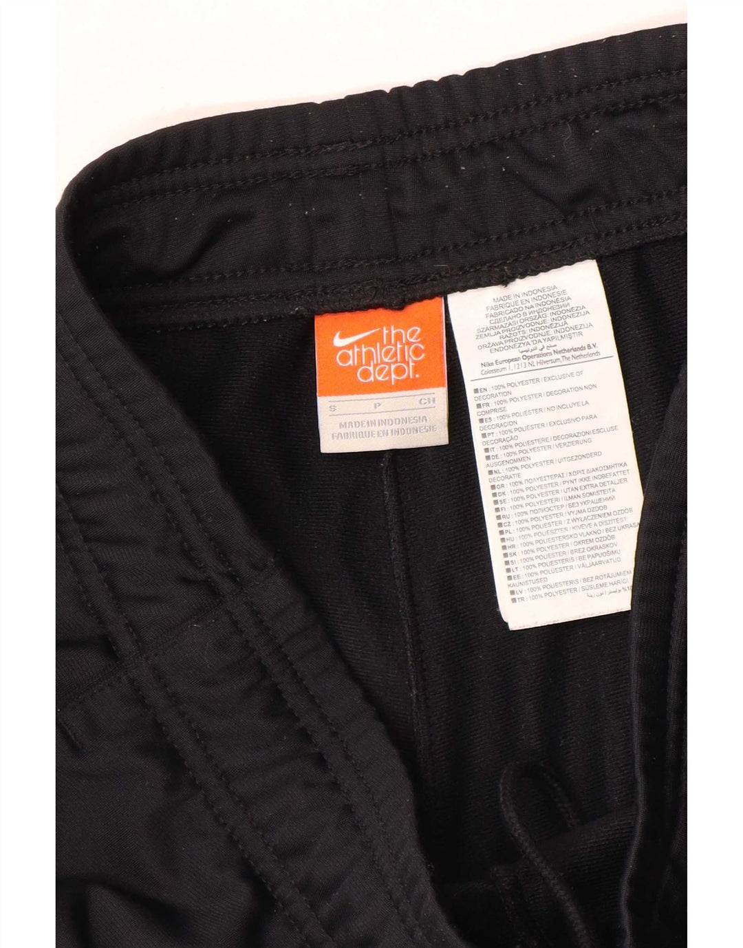 Pantaloni de trening Nike pentru bărbați, poliester negru mic