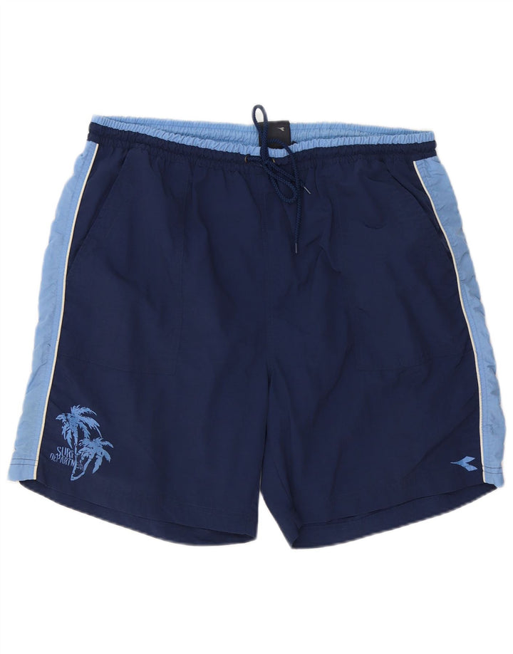 Pantaloni scurți de înot DIADORA pentru bărbați 2XL bleumarin poliester color bloc