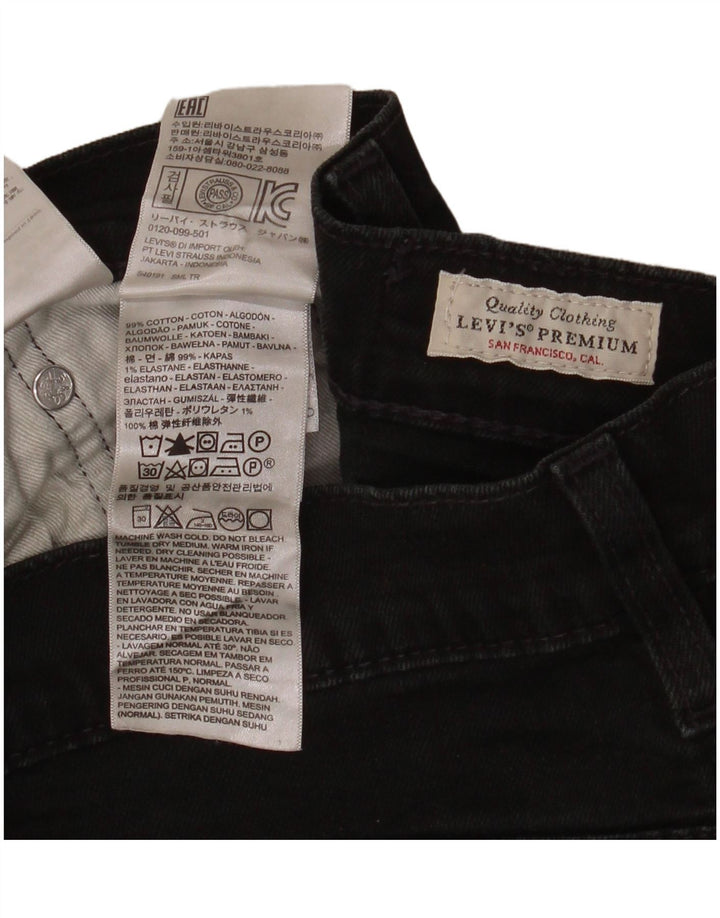 Blugi skinny pentru femei Levi's W28 L30 bumbac negru