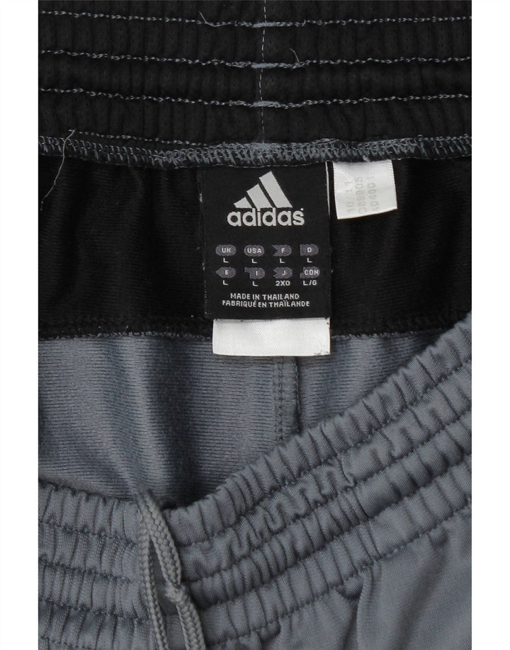 Pantaloni de trening ADIDAS pentru bărbați, mari, gri, blocuri de culoare