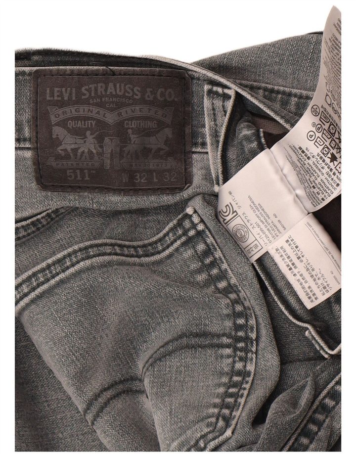 Blugi Levi's 511 Slim pentru bărbați W32 L32 bumbac gri