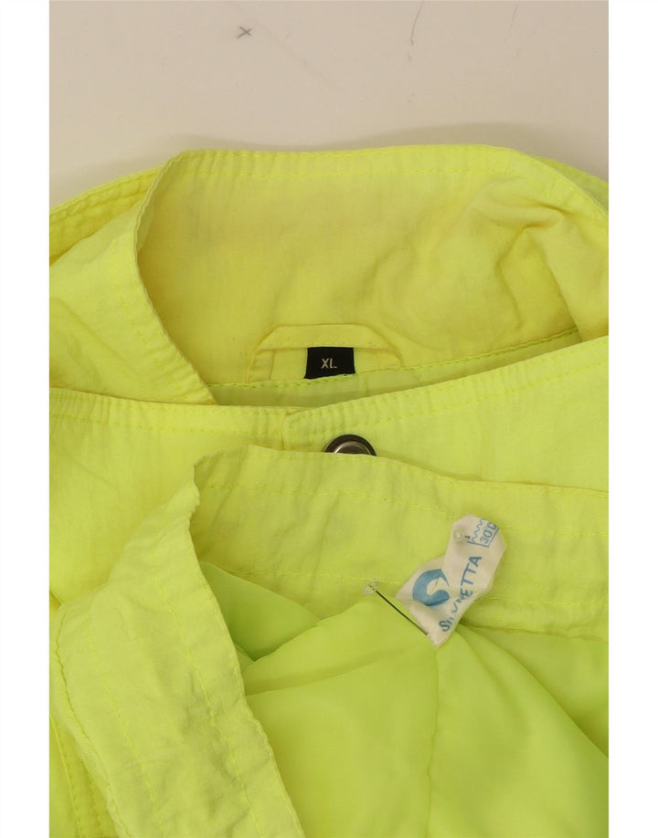 VINTAGE Mens Pullover Rain Jacket UK 42 XL Yellow Polyamide Vintage Vintage and Second-Hand Vintage from Messina Hembry 