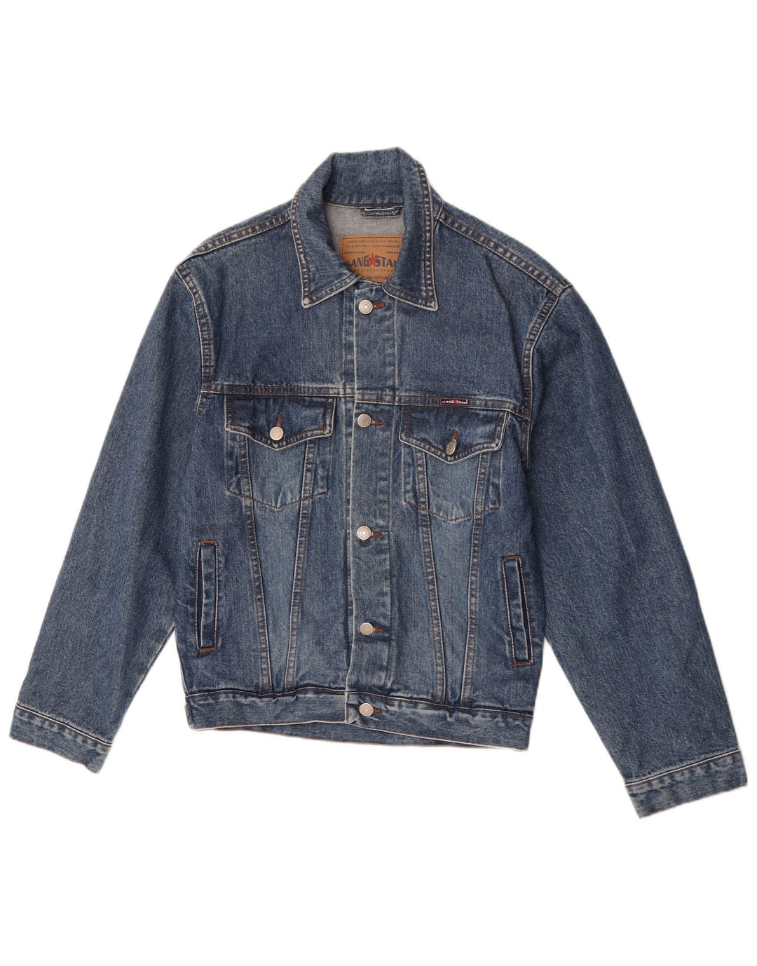 Jachetă de blugi vintage pentru femei UK 10 Small Blue