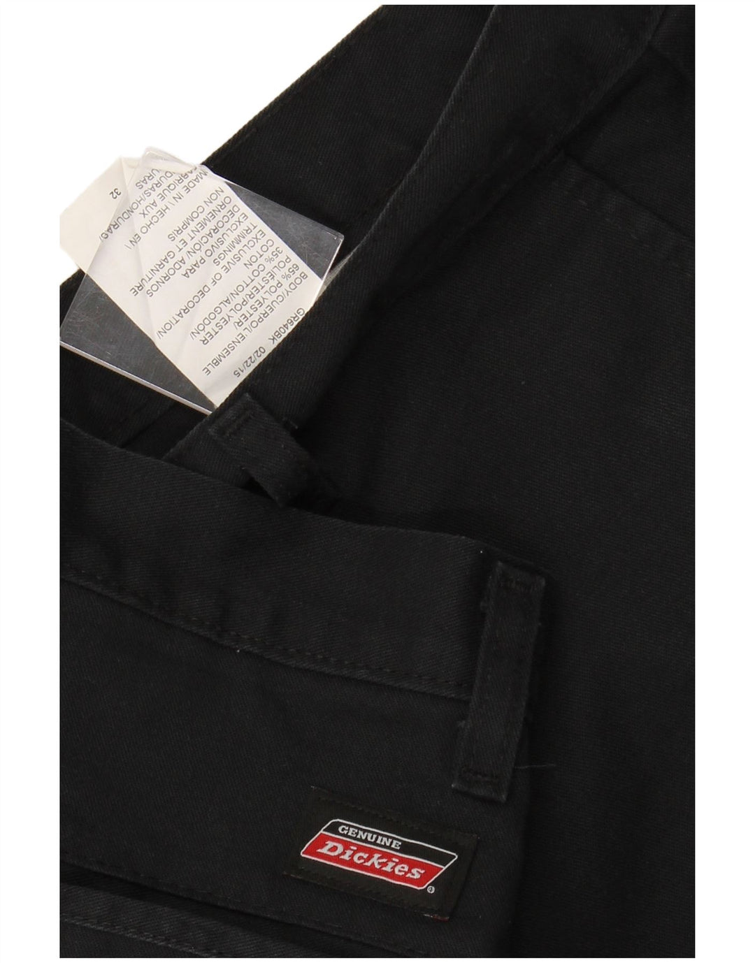 DICKIES Pantaloni scurți chino pentru bărbați W32 Poliester mediu negru