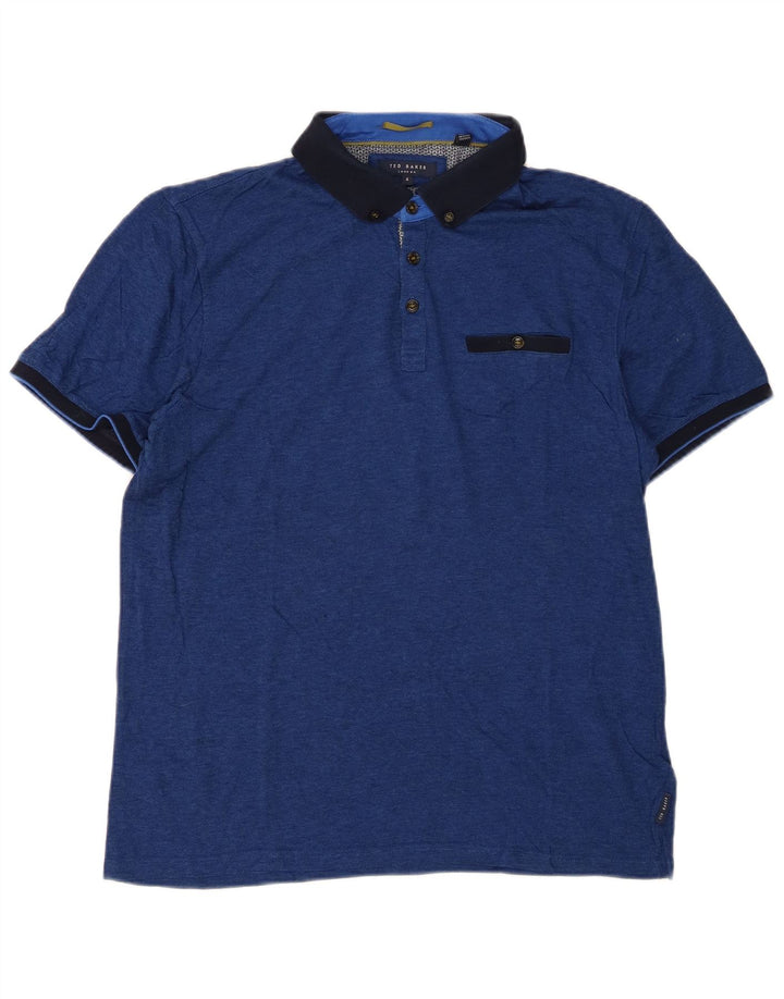 Tricou polo pentru bărbați Ted Baker Mărimea 4, mare, albastru, bumbac
