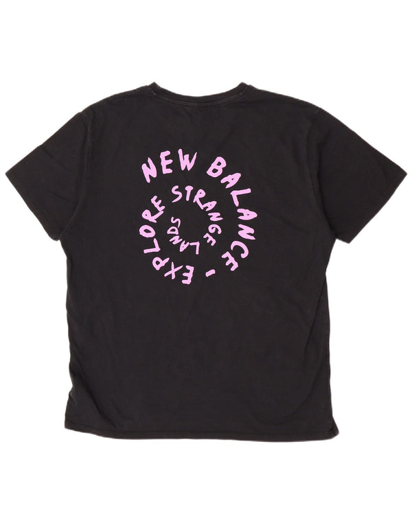 Tricou grafic pentru bărbați New Balance Top XL Bumbac negru