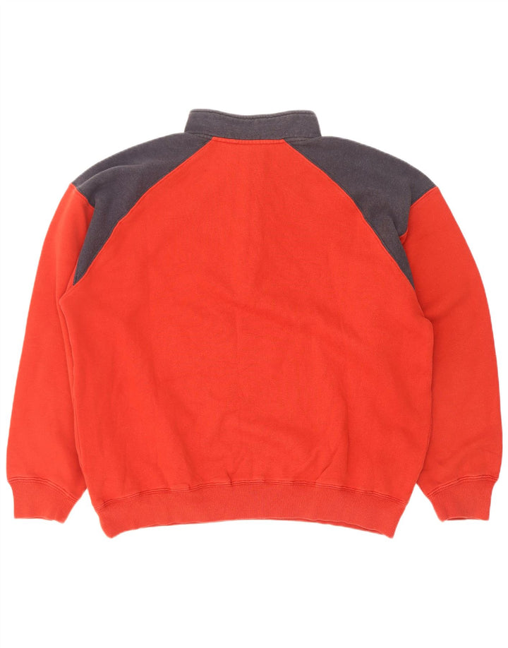 Hanorac pentru bărbați Fila, cu fermoar și gât, Jumper XL Bumbac roșu