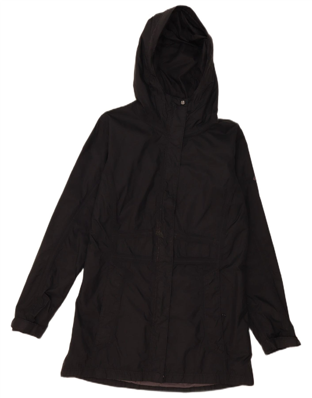 Jachetă de ploaie cu glugă Columbia Omni-Tech pentru femei UK 14 Medium Black Nylon