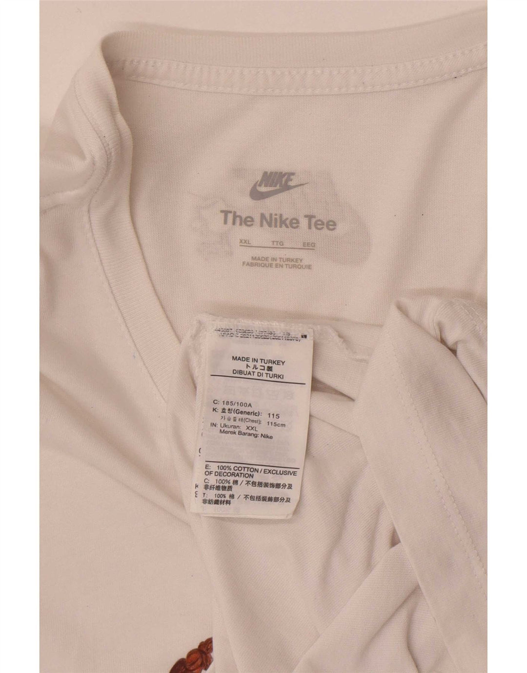 Tricou grafic pentru bărbați Nike Top 2XL Bumbac alb