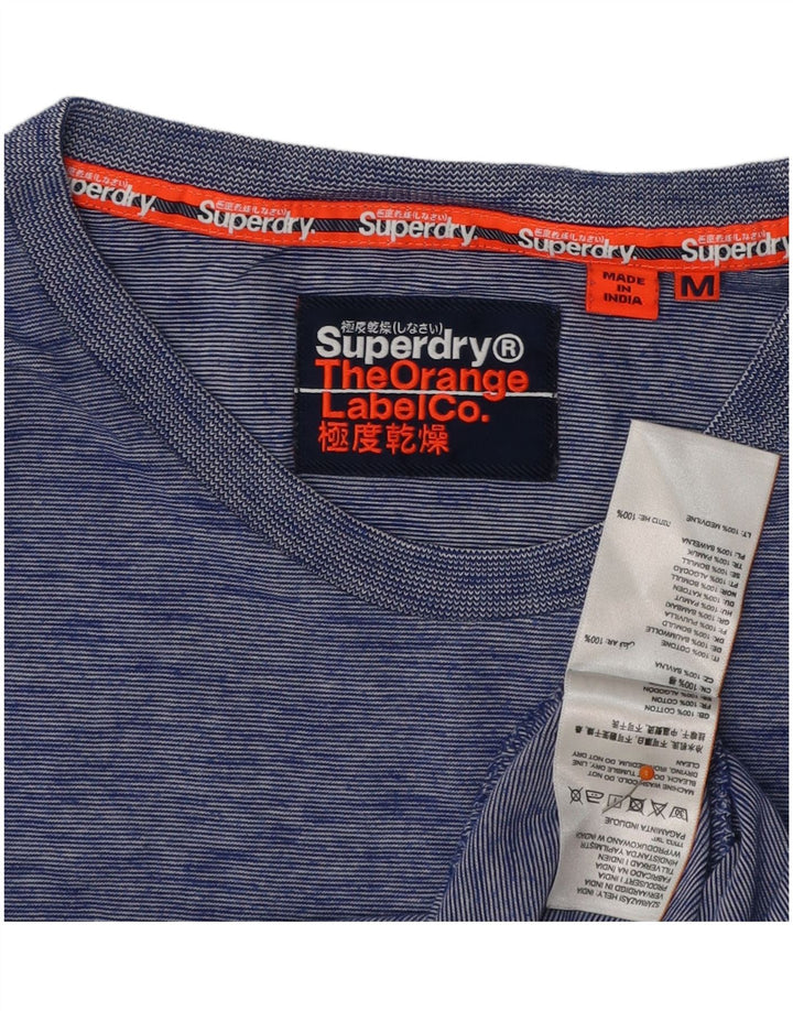 SUPERDRY Tricou Bărbați Top Medium Blue Pete Bumbac