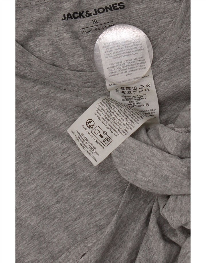 Tricou Jack & Jones pentru bărbați Top XL bumbac gri