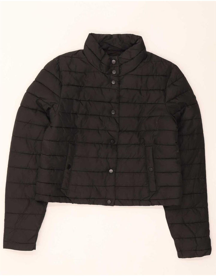 Superdry Jachetă Captusă Crop pentru femei UK 8 Small Black Poliester