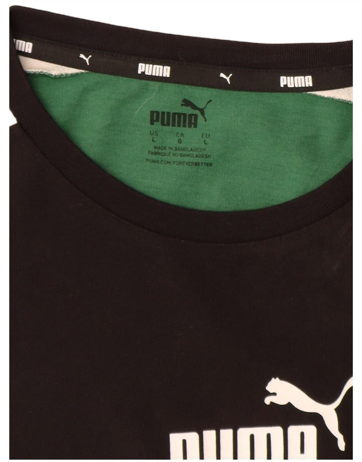 Tricou grafic Puma pentru bărbați Top mare, verde, color block, bumbac