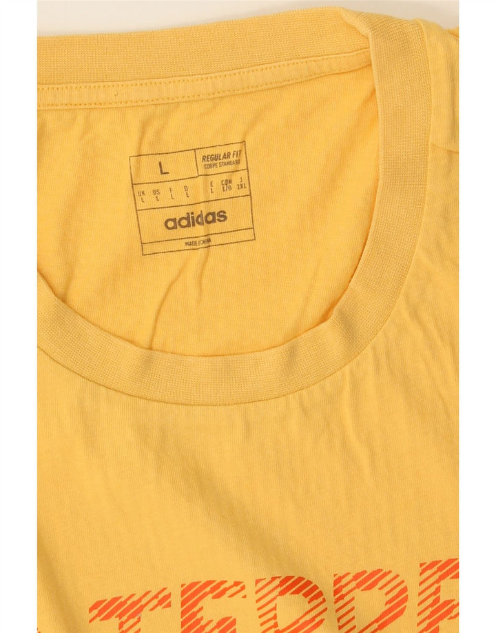 Tricou grafic ADIDAS Terrex Regular Fit Top mare galben