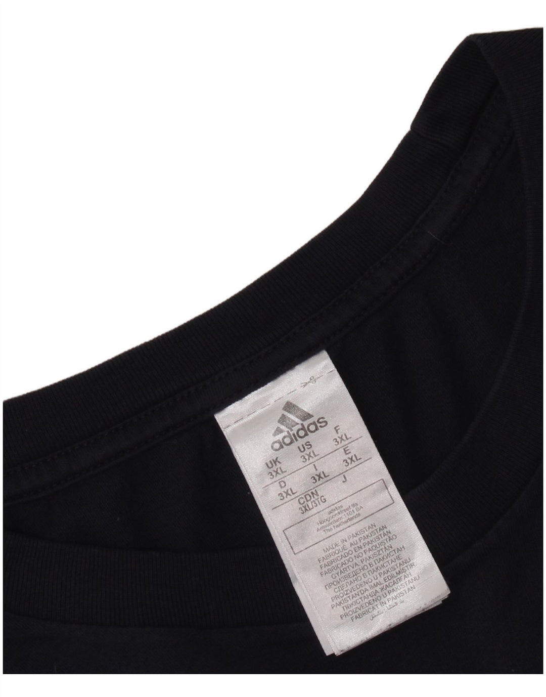 Tricou grafic pentru bărbați ADIDAS Top 3XL bumbac bleumarin