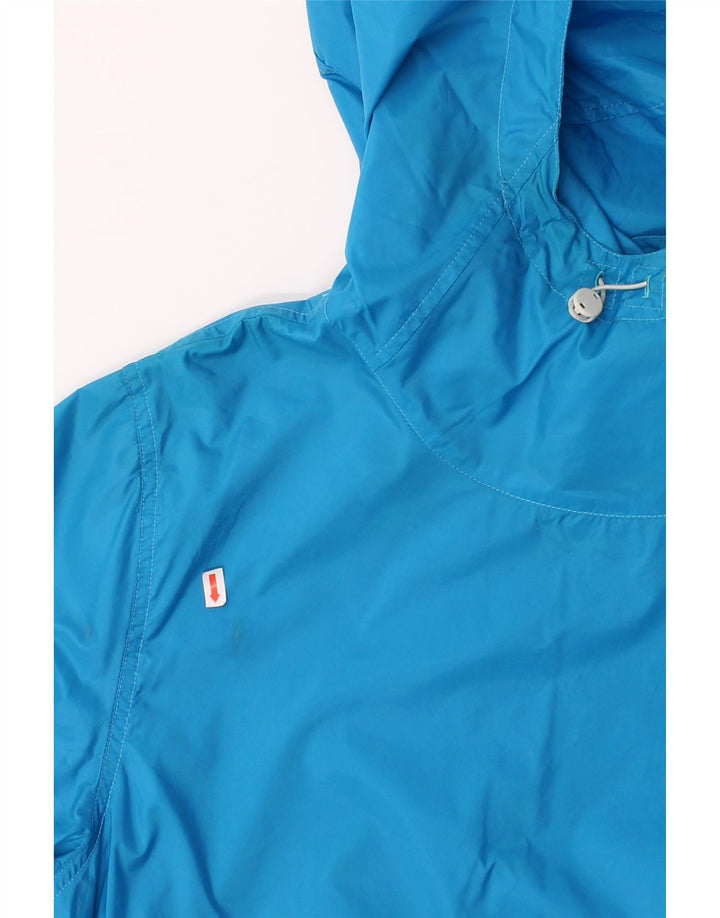 NIKE Womens Hooded Racer Jacket US 8/10 Medium Blue Polyamide Vintage Nike and Second-Hand Nike from Messina Hembry 
