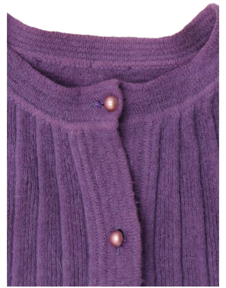 Pulover cardigan pentru femei VINTAGE UK 14 Mov mediu