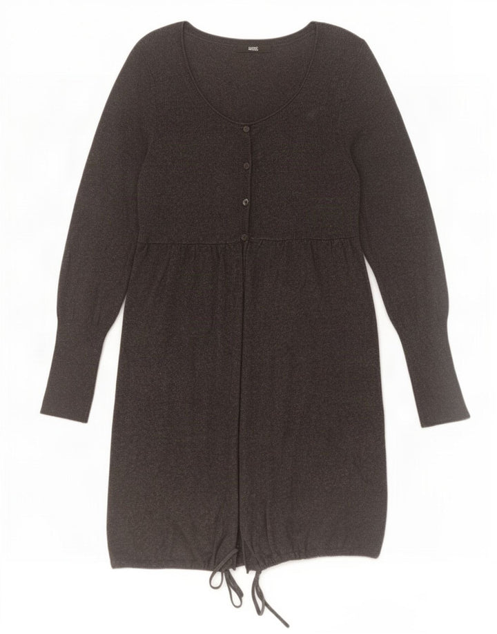 Pulover cardigan cu paragate pentru femei Marks & Spencer UK 10 mic, gri, viscoză
