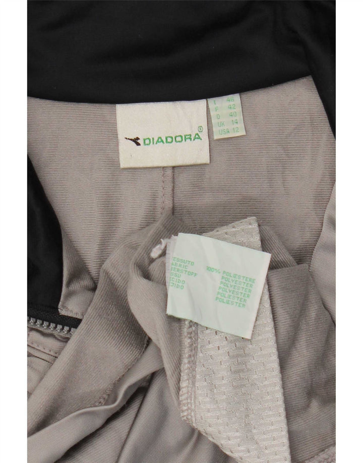 Jachetă de trening supradimensionată pentru femei Diadora UK 14, mare, gri Colorblock