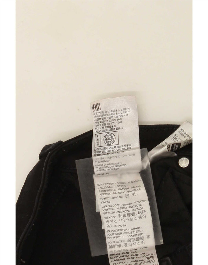Blugi slim pentru femei Levi's W28 L28 bumbac negru