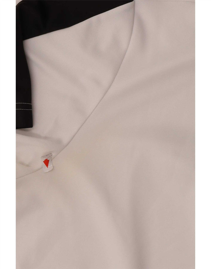 Tricou polo Adidas pentru bărbați, mare, alb, din poliester